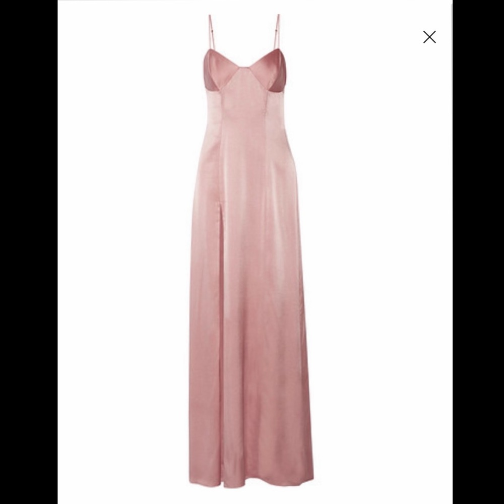 Michelle Mason “antique rose” / pink silk gown